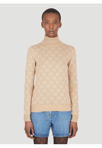 Gg Jacquard Lame Sweater - Frau Strick Xs