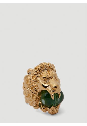 Lion Head Gemstone Ring - Frau Schmuck M