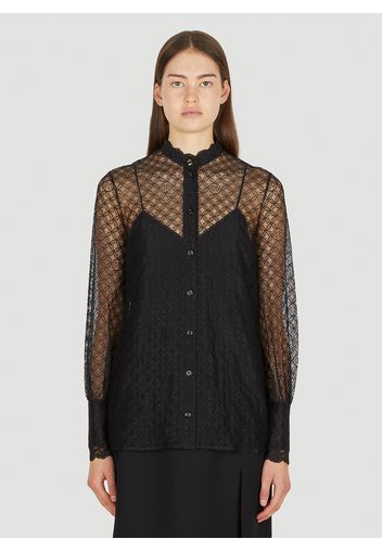 Gg Geometric Lace Shirt - Frau Hemden It - 38