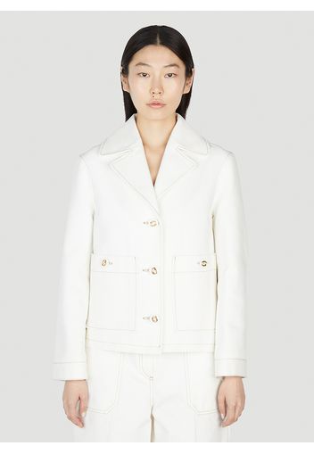 Contrast Trim Jacket - Frau Jacken It - 42