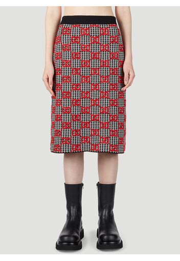 Gg Houndstooth Skirt - Frau Röcke S