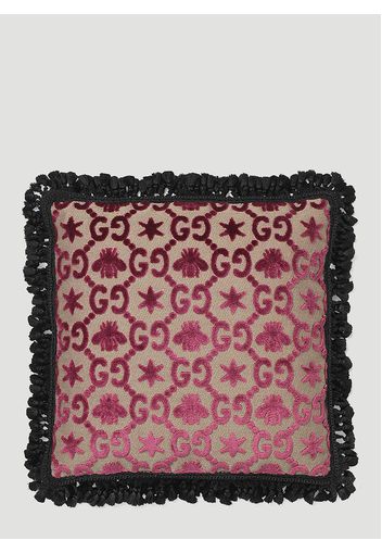 Gg Square Jacquard Cushion -  Textiles One Size