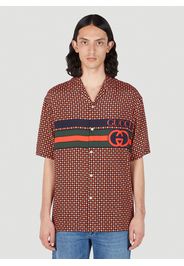 Houndstooth Bowling Shirt - Mann Hemden It - 50