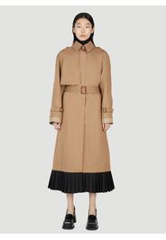 Pleated Hem Trench Coat - Frau Mäntel It - 38