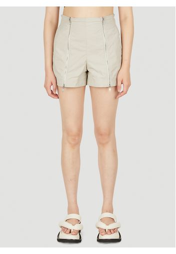 Zip Front Shorts - Frau Shorts Xs