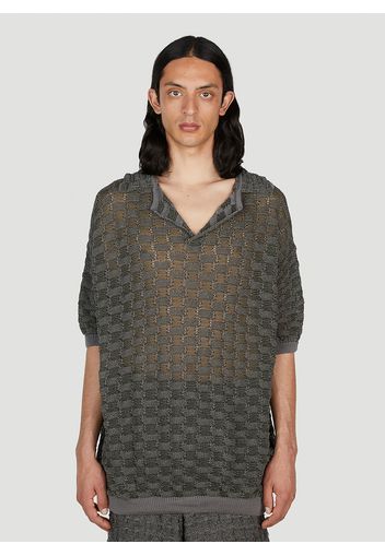 Basket Weave Polo Shirt - Mann Polo Shirts S