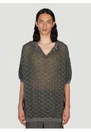 Basket Weave Polo Shirt - Mann Polo Shirts S