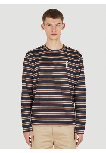 Striped Long Sleeve T-shirt - Mann T-shirts Xl