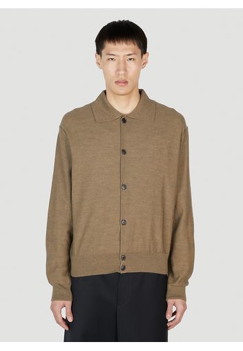 Convertible Collar Cardigan - Mann Strick Xl