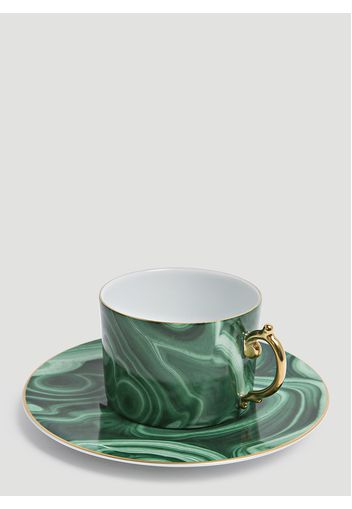 Malachite Teacup And Saucer Set -  Kitchen One Size