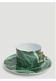 Malachite Teacup And Saucer Set -  Kitchen One Size