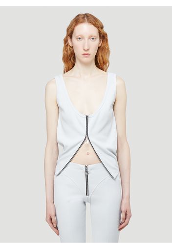 Zip-up Vest Top - Frau Tops L