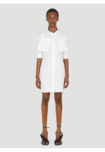 Extended Collar Shirt Dress - Frau Kleider L