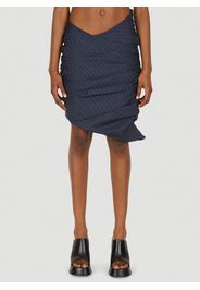 Ruched Pinstripe Skirt - Frau Röcke S