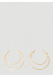 Moon Hoop Earrings - Frau Schmuck One Size
