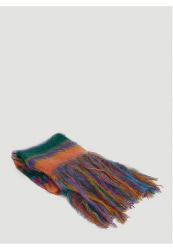 Fuzzy Stripe Scarf - Mann Schals One Size