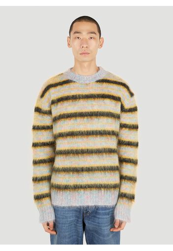 Striped Crewneck Sweater - Mann Strick Eu - 46