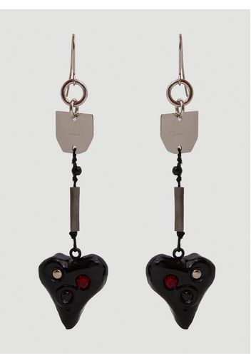 Heart Drop Earrings - Frau Schmuck One Size