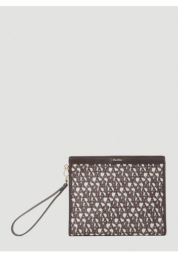 Jacquard Logo Clutch - Frau Clutches One Size