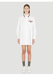 Stripe Trim Shirt Dress - Frau Kleider It - 38