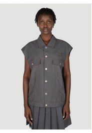 Logo Patch Sleeveless Jacket - Frau Jacken It - 40