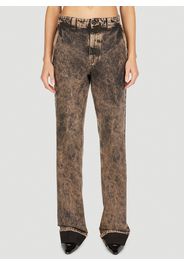 Washed Straight Leg Jeans - Frau Jeans It - 40