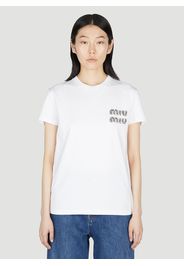Embellished Logo T-shirt - Frau T-shirts Xs