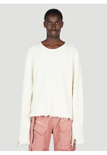 Frayed Sweater - Mann Strick L