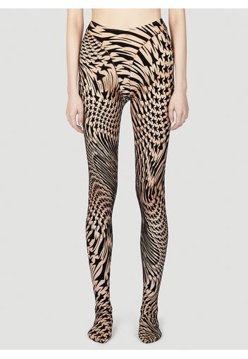 Graphic Print Tights - Frau Leggings Fr - 38