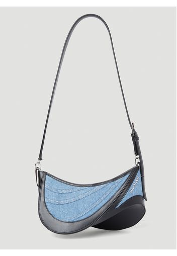 Denim Spiral Curve 01 Shoulder Bag - Frau Schultertaschen One Size