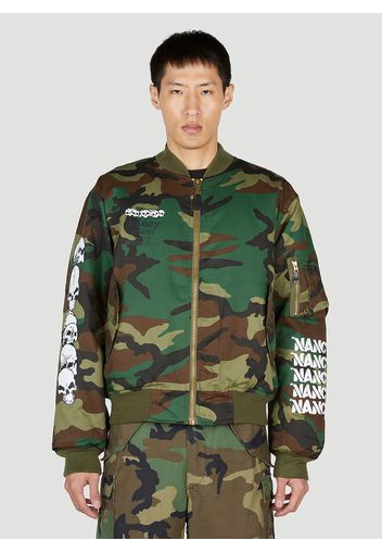 Camouflage Bomber Jacket - Mann Jacken S