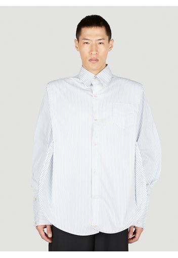 Striped Round Shirt -  Hemden M