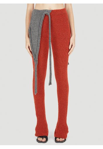 Bouclé Knit Pants - Frau Hosen Xs