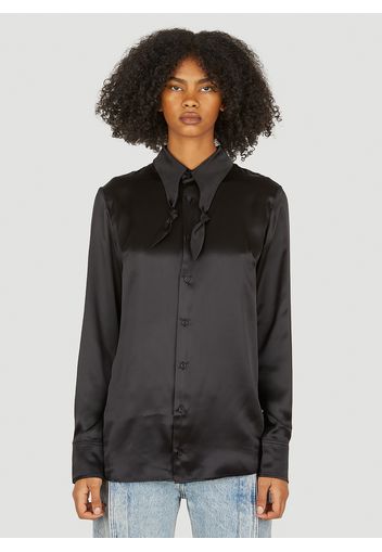 Knotted Collar Blouse - Frau Hemden M