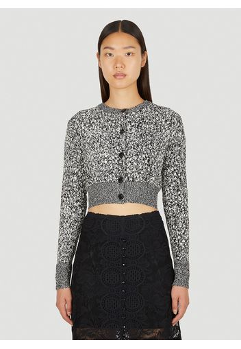 Jacquard Cropped Cardigan - Frau Strick Xs