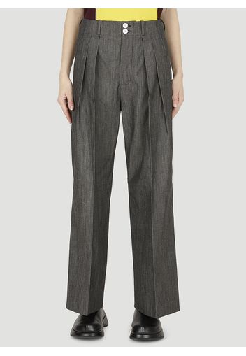 Tailored Pleated Pants - Frau Hosen It - 40