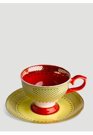 Set Of Four Grandma Espresso Cups And Saucers -  Tea&coffee One Size