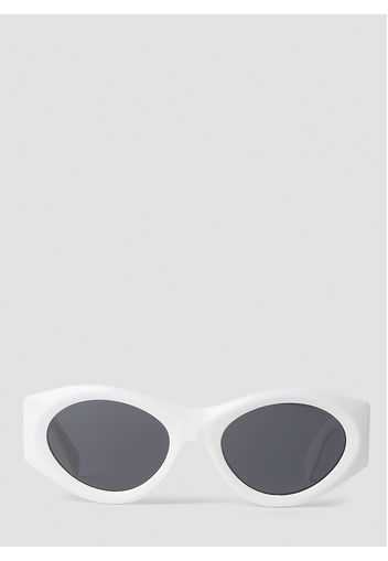 Geometric Oval Frame Sunglasses - Frau Sonnenbrillen One Size