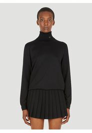 Logo Plaque Roll Neck Knit Dress - Frau Kleider It - 42