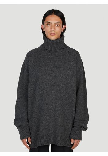 Rollneck Patched Sweater - Mann Strick S