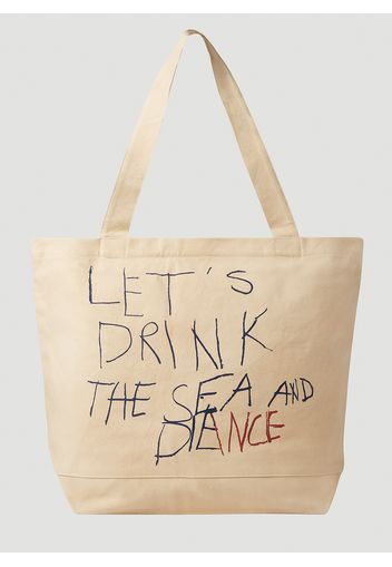 Slogan Tote Bag -  Shopper One Size