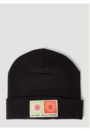 Logo Patch Beanie Hat - Mann Hats One Size