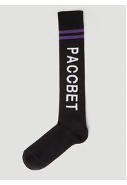 High Logo Intarsia Socks - Mann Socken M