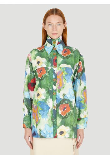 Floral Print Jodie Overshirt - Frau Jacken L