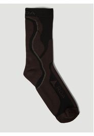 Intarsia Logo Socks - Mann Socken S - M