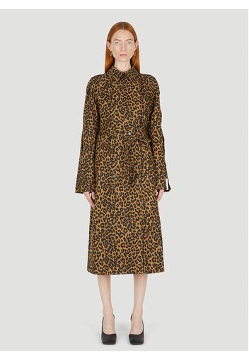 Leopard Print Trench Coat - Frau Mäntel Fr - 36