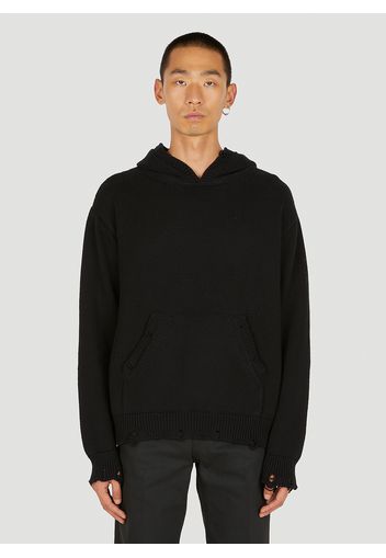 Distressed Hooded Sweatshirt - Mann Sweatshirts S
