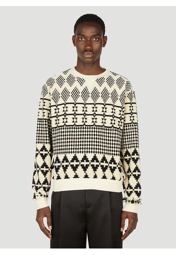 Jacquard Sweater - Mann Sweatshirts L