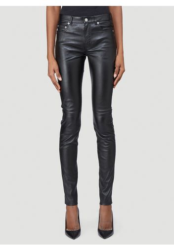 Skinny Leather Pants - Frau Hosen Fr - 40