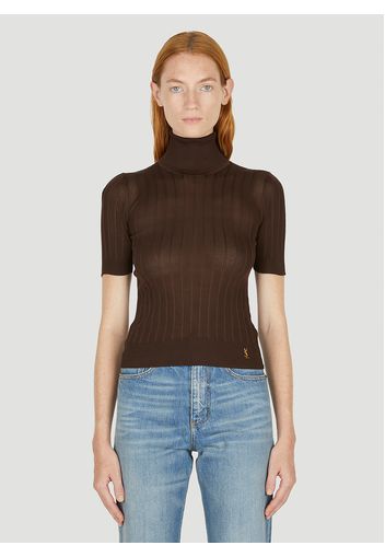 Monogram Roll Neck Sweater - Frau Strick S